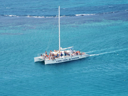 Dunn's River Falls by Catamaran Party Cruise | Book Jamaica Excursions | bookjamaicaexcursions.com | Karandas Tours