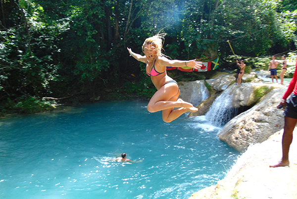 Blue Hole, Secret Falls & Dunn's River Falls | Book Jamaica Excursions | bookjamaicaexcursions.com | Karandas Tours