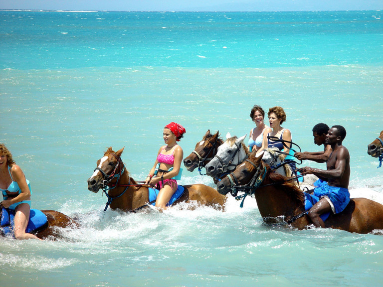 Beach Horseback Ride & River Tubing Adventure | Book Jamaica Excursions | bookjamaicaexcursions.com | Karandas Tours
